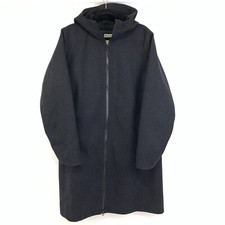Duluth Trading Empire Builder Wool Blend Hooded Womens Charcoal Black Coat #8397