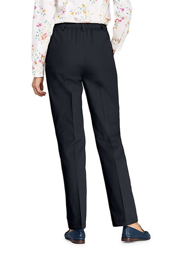 Lands' End Women Petite High Rise 7 Day Twill Pants True Navy 6x27 NWOT (153) - Picture 2 of 5