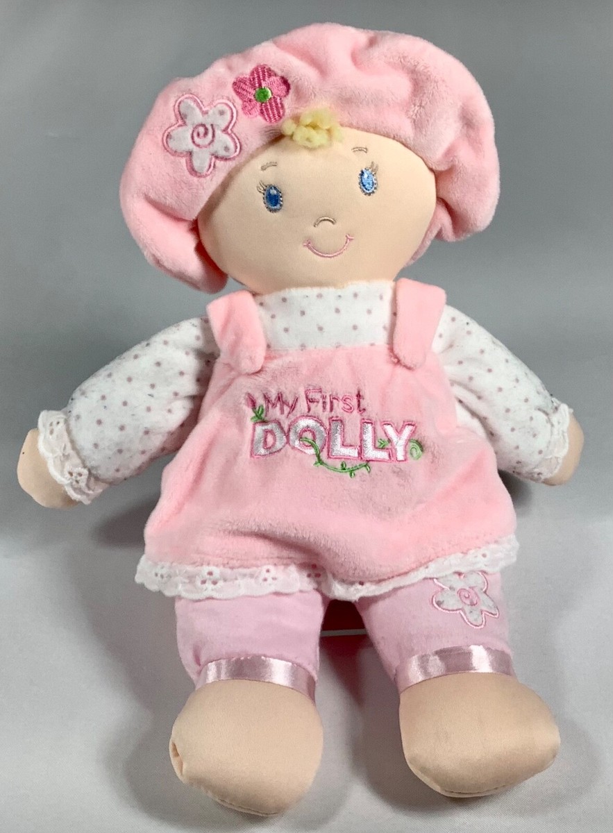 Baby GUND My First Dolly Pink Soft Plush Stuffed Doll 13