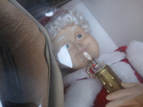 SIN PROBAR Telco Motionettes Mrs Claus Santa Navidad Animado Luz Musical Asis - Imagen 16 de 21