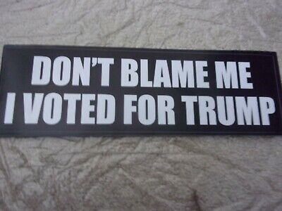 WHOLESALE LOT OF 10 MISS ME YET DON/'T BLAME ME I VOTED FOR TRUMP STICKER 2024 US