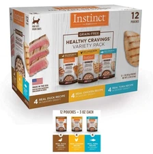 Instinct Healthy Cravings Grain Free Variety Natural Wet Cat Food 3oz,Pack of 12