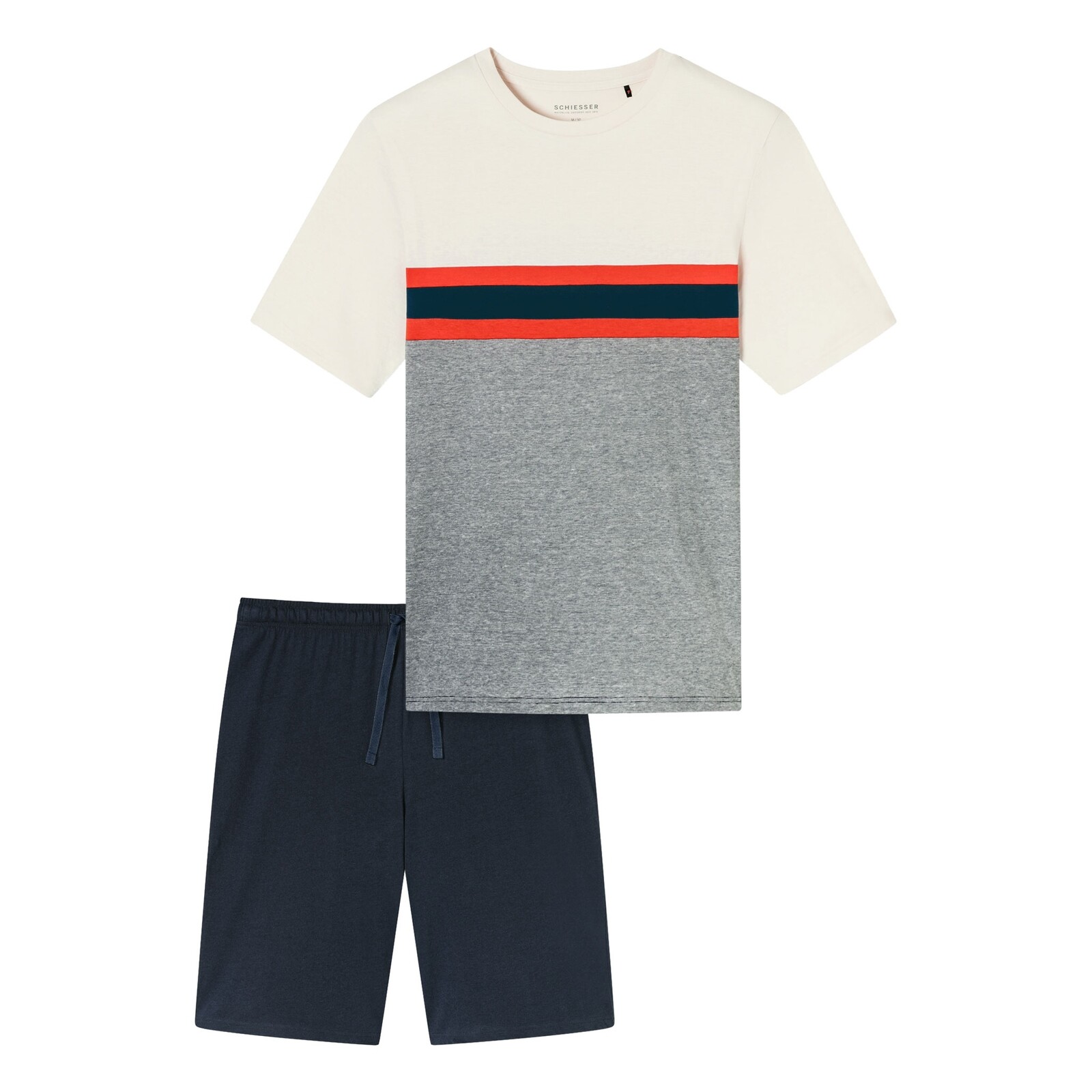 Пижамный комплект SCHIESSER Herren kurzer Schlafanzug Nachtwsche для отдыха в стиле шортти 13990₽