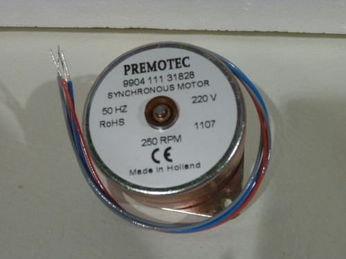 "Premotec"Turntable Motor 9904 111 31828 250RPM 220V@50/60hz RoHS Compliant - 第 1/4 張圖片