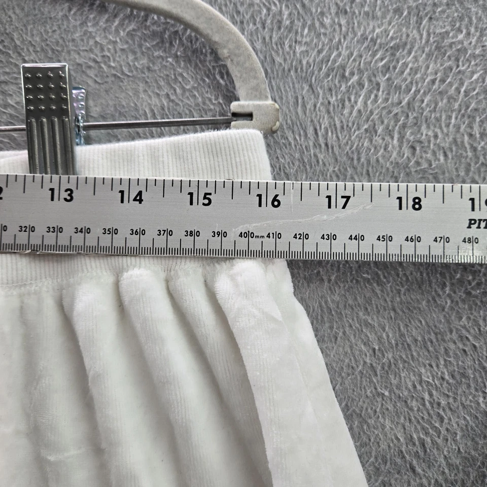 Calça Juicy Couture x Forever 21 Feminina 2X Veludo Branco Jogger Strass Bling - Imagem 3 de 4