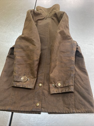Children’s Barbour Newmarket M Waxed Waterproof Country Jacket Wool Mix Lining - Picture 19 of 20