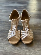 Very Fine Dance Shoes Ladies Latin, Rhythm, Salsa, Waltz S1009CC ,3 inches Heel