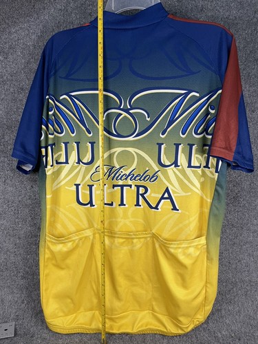 Michelob Voler Cycling Jersey Extra Large XL USA Made - 1/2 Zip Short Sleeve. - Picture 10 of 12