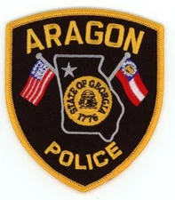 GEORGIA GA ARAGON POLICE NICE SHOULDER PATCH SHERIFF