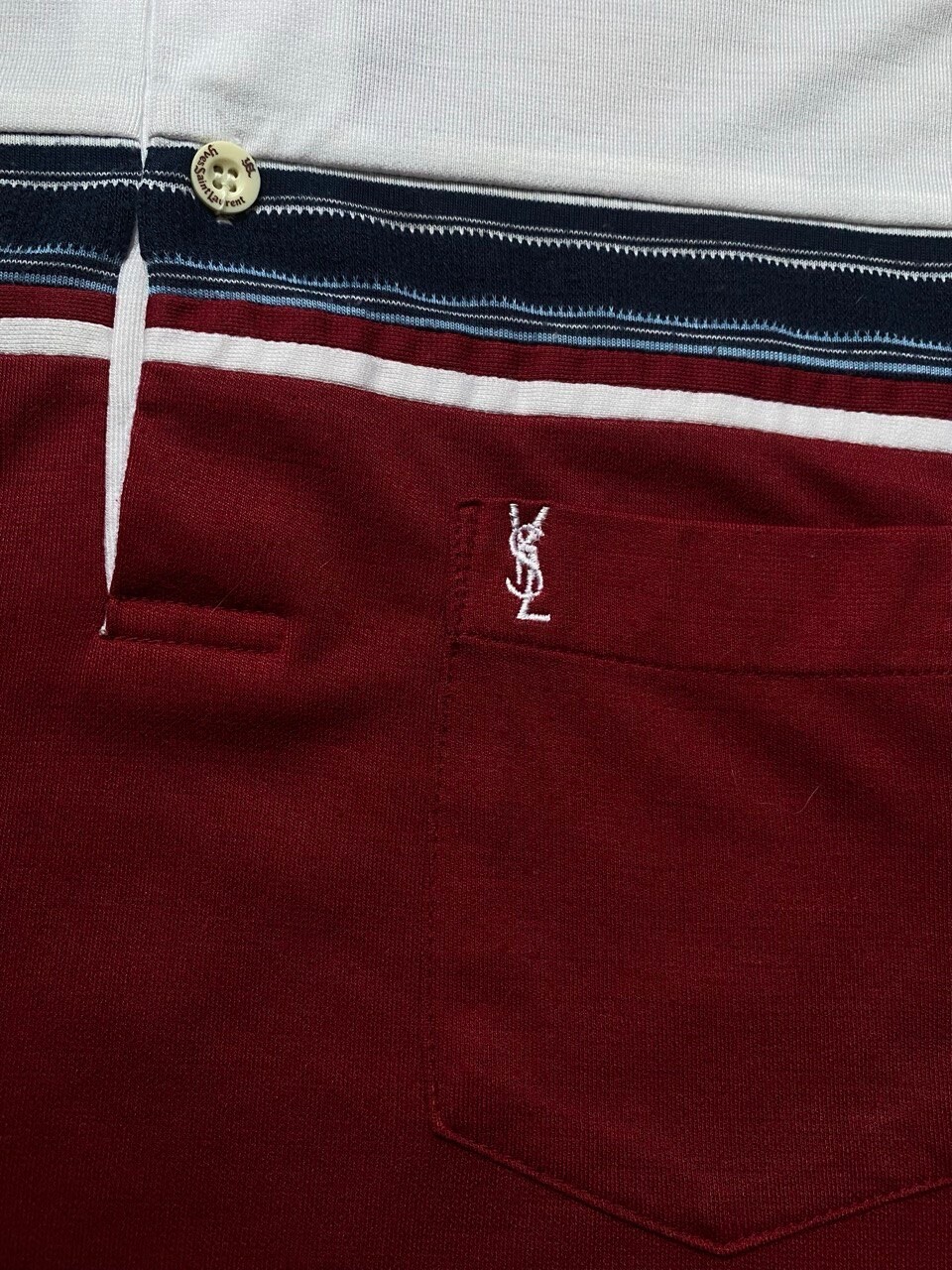 Polo YSL Yves Saint Laurent made in France Vintage taglia:M