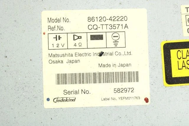 86120-42220 Autoradio Mit Navigationssystem Satellit TOYOTA Rav 4 2.2 D - Bild 2 von 3