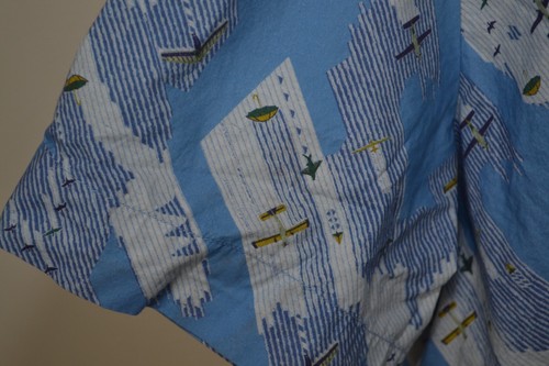 A.P.C. Camisa Estampada Manga Corta Chemisette Lloyd Talla M Blanqueador Avión - Imagen 15 de 15