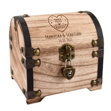 Legno Scrigno con Incisione da Matrimonio - Regali per Spose e - Anniversario