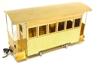 On30/Oe Scale Aru-Model Narrow Gauge Small Passenger Car Brass Kit