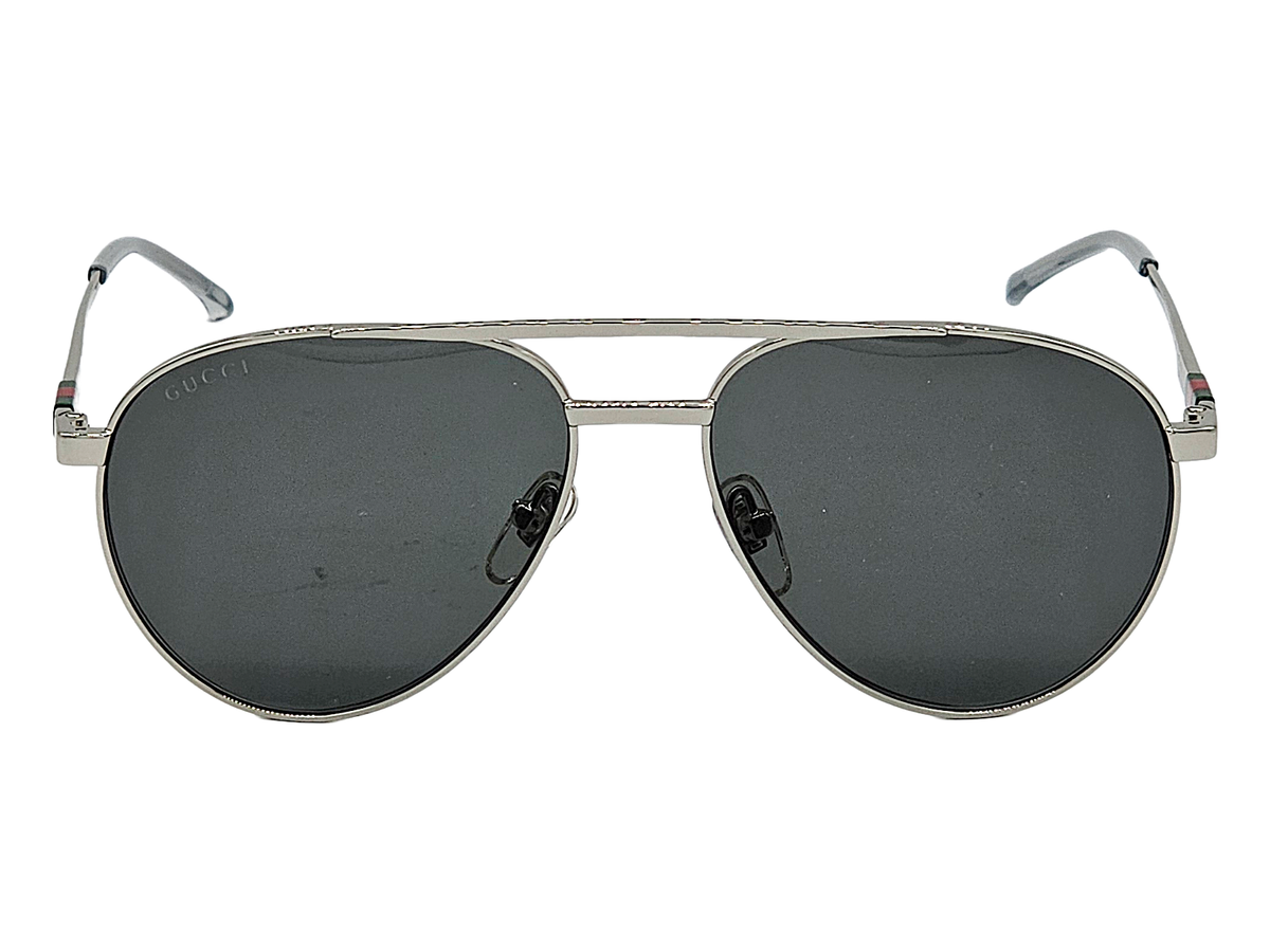 GUCCI GG1679S-001 Silver Frame/ Grey Tinted Sunglasses | eBay