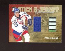 2006-07 IN THE GAME PETR PRUCHA STICK AND JERSEY GOLD #SJ-13 /10