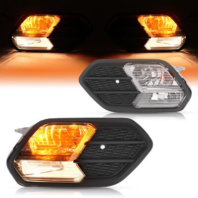 For Ford Escape Kuga 2017-2019 LH+RH Fog Lights Turn Signal Lamps w/Cover