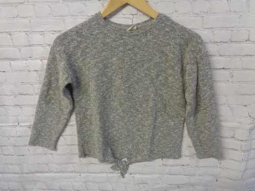 ! Zara Girls Casual Grey Melange Sweater Jumper Sz. 8, 128 cm - Picture 2 of 6