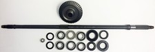 Engranaje de anillo diferencial del eje trasero + kit de sello de rodamiento 05-14 Honda Foreman & Rubicon