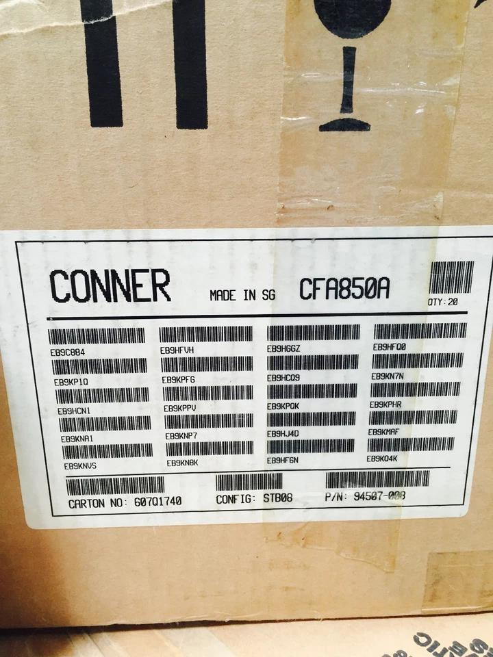 *New* Conner (CFA850A) 850MB, 3600RPM, 3.5" IDE Internal Hard Drive - Image 3 of 4