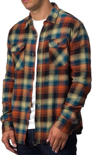 REEF PANTOLA Men's LS Woven Flannel Shirt - CVR - Large - NWT - Picture 3 of 5