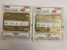 Lot of 2 Pioneer 8 1/2 X 11 Memory Book Refill 10 Pages RW-85 White 5 sheets
