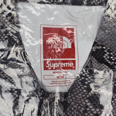NWT Supreme The North Face Snakeskin Print Coach's Jacket Men's M