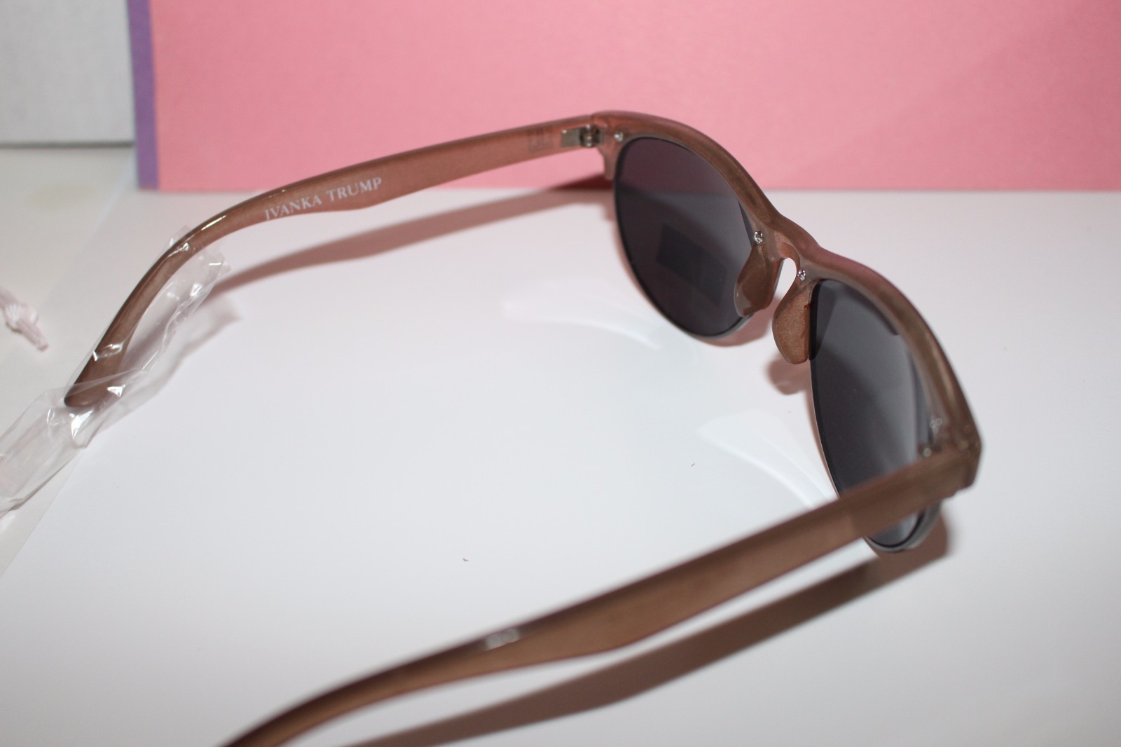 RARE, Ivanka Trump IT 098 54 Women's sunglasses Gray Lens Almond Color Frame image 7