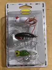 TOPWATER Arbogast Fishing Lure Plug 3-Pack Includes Jitterbug & 2 Hula Poppers
