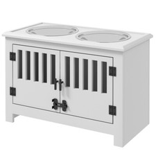 Dog Food Storage Cabinet Pet Feeder Stand