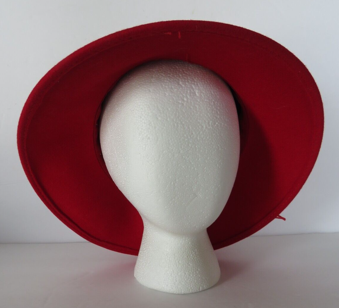 Pretty Red Wool Dress Hat/Church Hat by Essence Ladies Fall Winter Dress Hats/ Shenor Collections - Shenor  main image 4