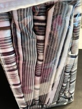 New Tommy Bahama King 400TC 100 Cotton Sheet Set Gray Sea Lines