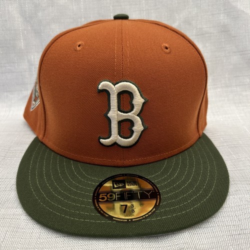 New Era 59Fifty Rusted Rifle Boston Red Sox Side Patch Fitted Hat Size ...