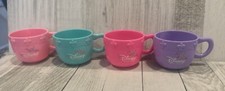 Disney Princess Dinner Party Set Replacement Set of 4 Cups. Plastic Dollhouse