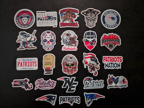 New England Patriots Vinyl Window Decal - Custom Size & Color