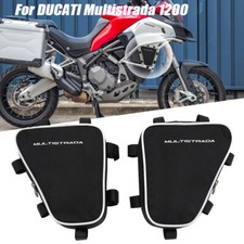 Para Ducati Multistrada 1200 Cuadro Barra de Choque Impermeable Alforjas Bolsa de Almacenamiento