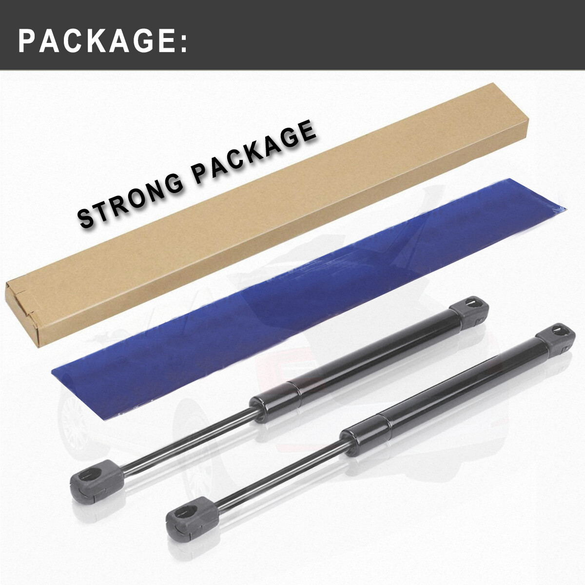 2-Pack Rear Trunk Lift Supports For Mercedes-Benz SLK200 / SLK230 / SLK320 / SLK32 AMG (1996–2004)