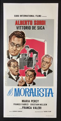 CINEMA-locandina IL MORALISTA alberto sordi, de sica, valeri ...