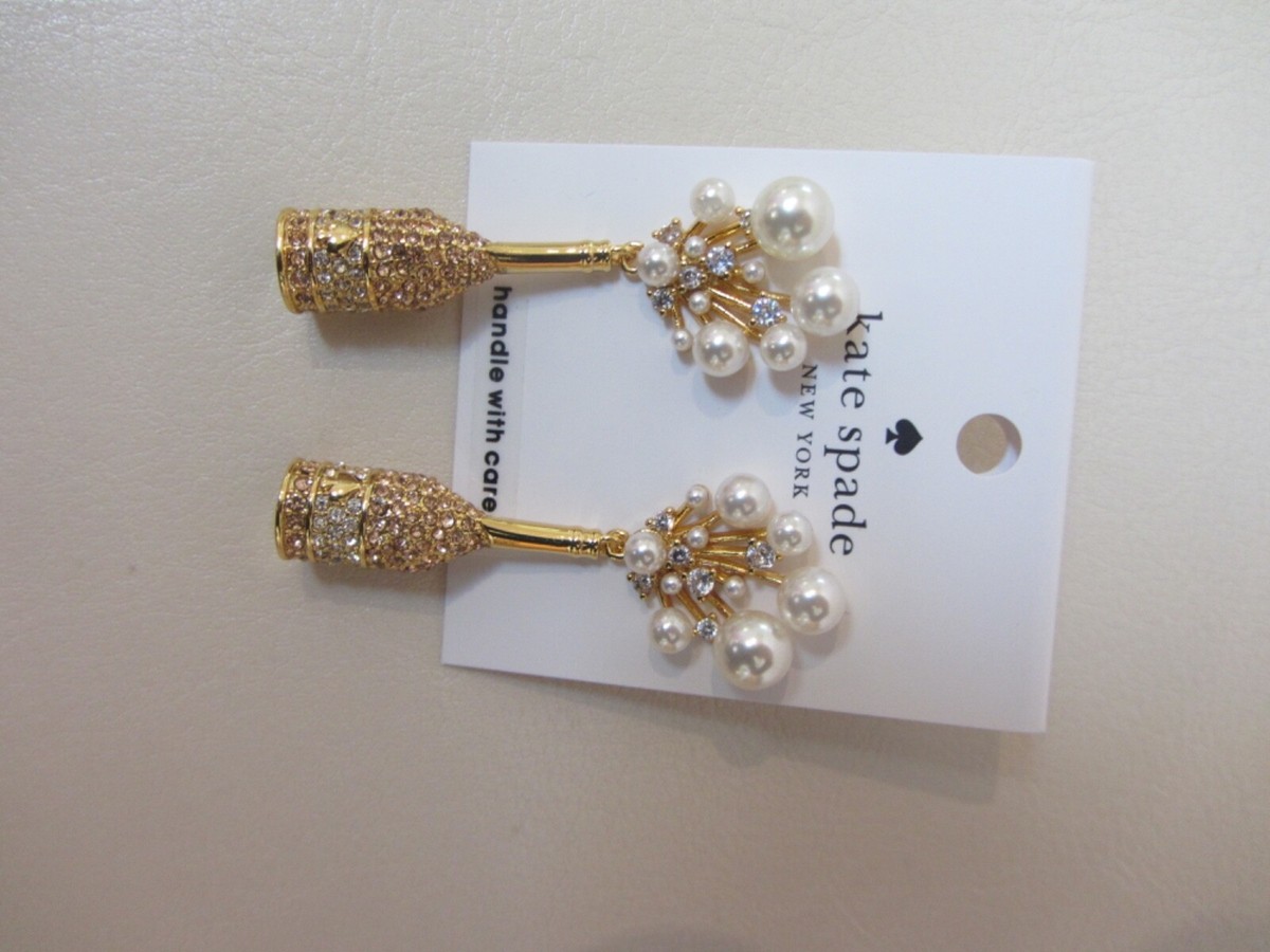 Kate Spade Cheers To That Statement Pendant and matching Earrings 