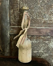 BEST OLD Antique Primitive Country Farmhouse Wooden Masher w Great PATINA AAFA