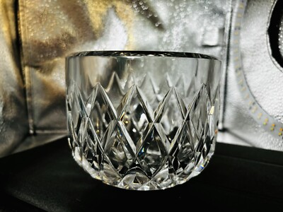 ORREFORS CRYSTAL BOWL / WINE HOLDER SWEDEN '60'S INGEBORG LUNDIN SGND
