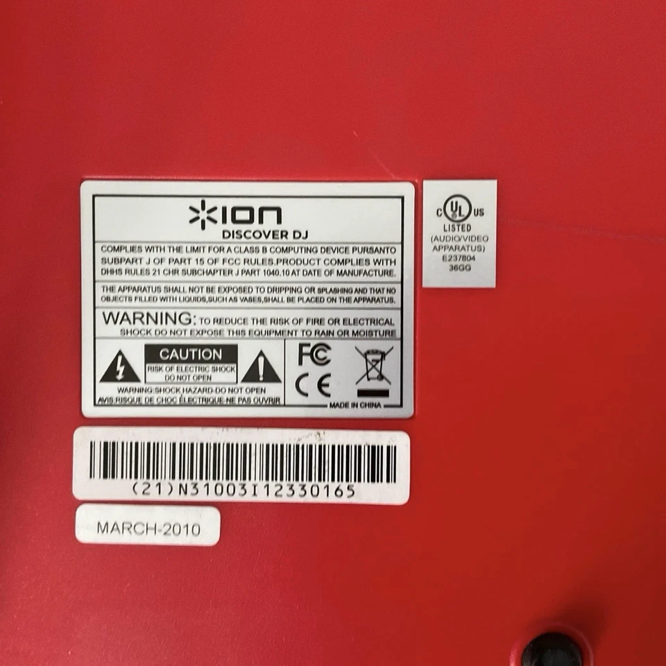 Ion Discover DJ Computer System Dual Turntable USB Controller for Mac PC Working - Image 4 of 4