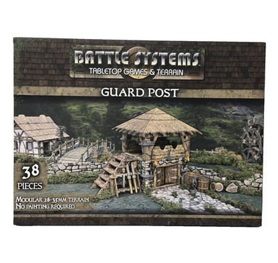 Battle Systems Village Guard Post Terrain RPG D&D Medieval Wargaming 28-35mm NOB