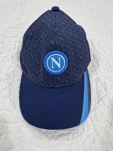 SSC Napoli Baseball Cap Blue Adjustable Strap Napoli Football Crest Hat Italy