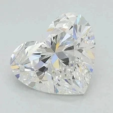 2.10 Ct HEART SHAPE D Color VVS2 Clarity IGI CERTIFIED LAB GROWN CVD Diamond