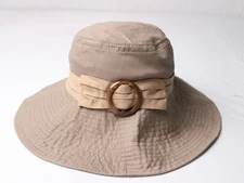 Sun N Sand Women's Causal Solid Floppy Brim Sun Hat WR4 Brown One Size