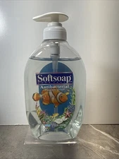 NEW Vintage SoftSoap Aquarium Series Fish Panel Inside 15 Oz Hand Soft Soap