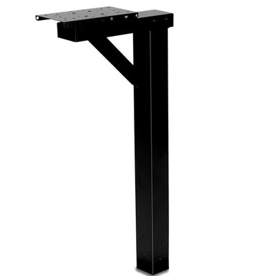  Black Mailbox Post for Outside - 43x4x4 inch Modern 43.0 Inches Black, Arm