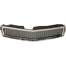 Grille For 2009-2012 Chevrolet Traverse Upper Chrome Shell W Black Insert Grille For 2009-2012 Chevrolet Traverse Upper Chrome Shell W Black Insert