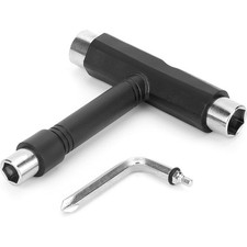 Multifunctional All-in-One Skateboard T Tool Wrench with Built-in L-Type Cross